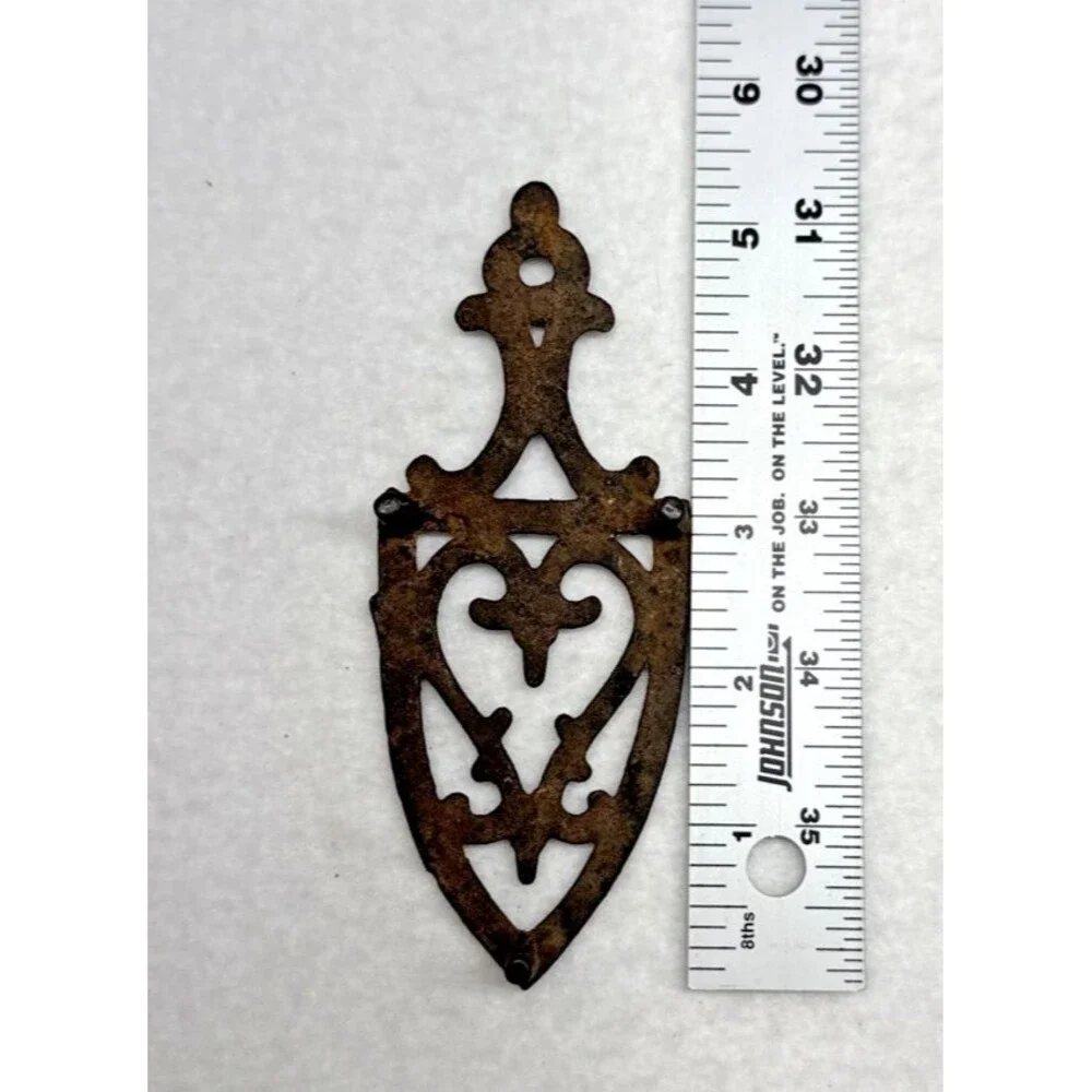 Cast Iron Sad Iron Trivet Lot of 4 Ornate Victorian Flat Iron Trivets Vintage